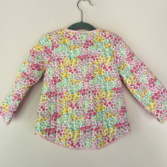 Cupcakes Cashmere Quilted Jacket Pink Floral Toddler Girls 2T Boho Prairie Chic - Picture 2 of 10